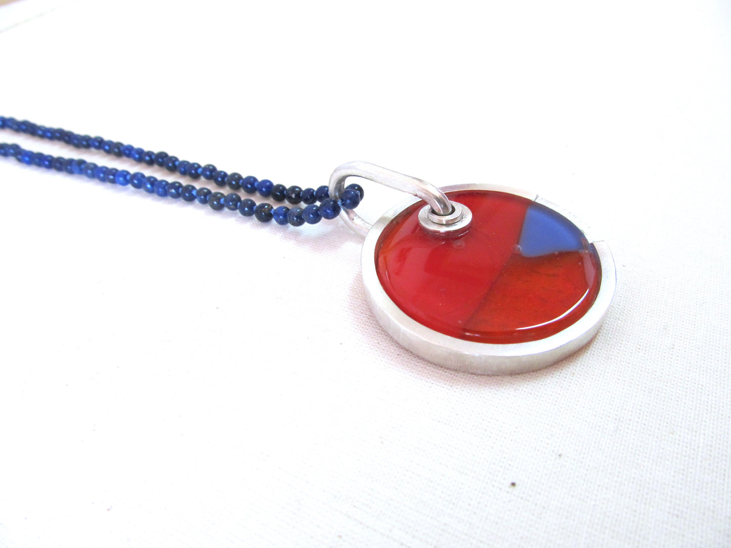 Contemporary glass pendant