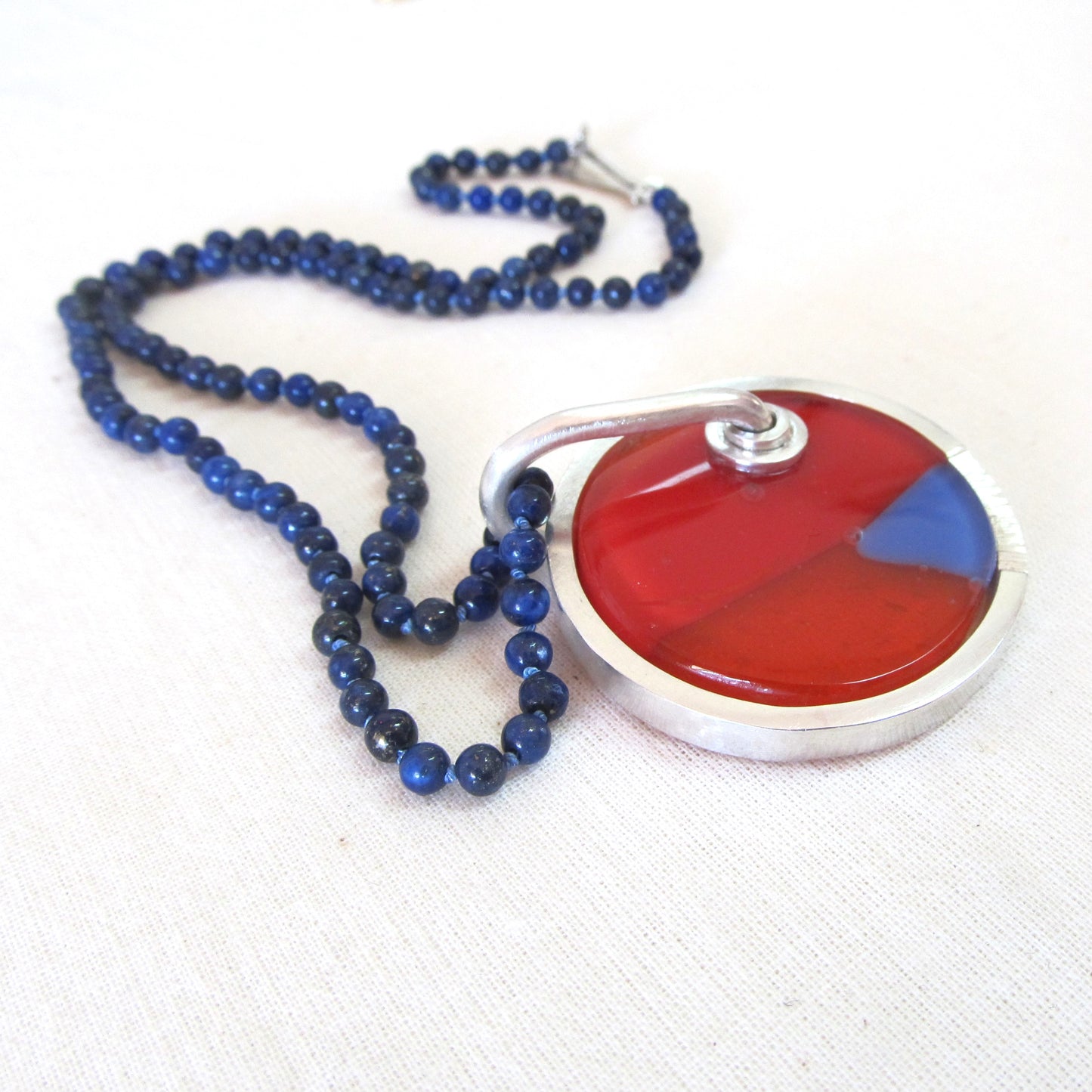 Contemporary glass pendant