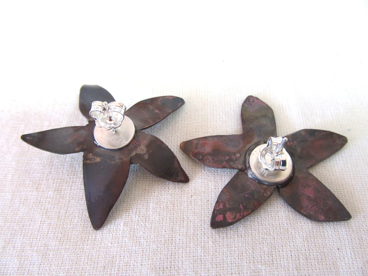 Enamel Flower Earrings